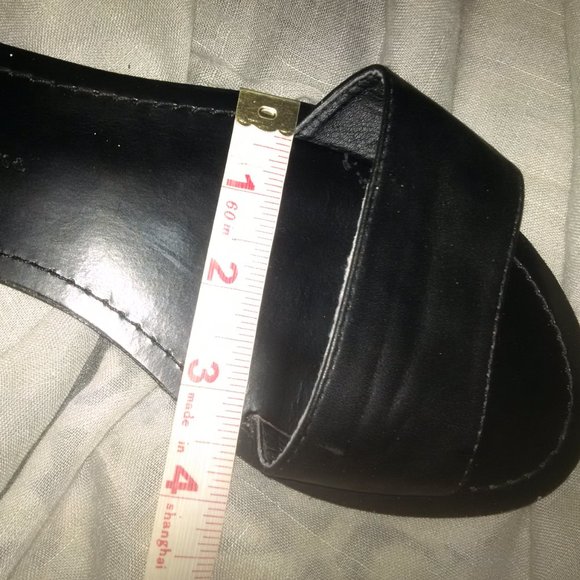 Black real leather sandals - Picture 9 of 10